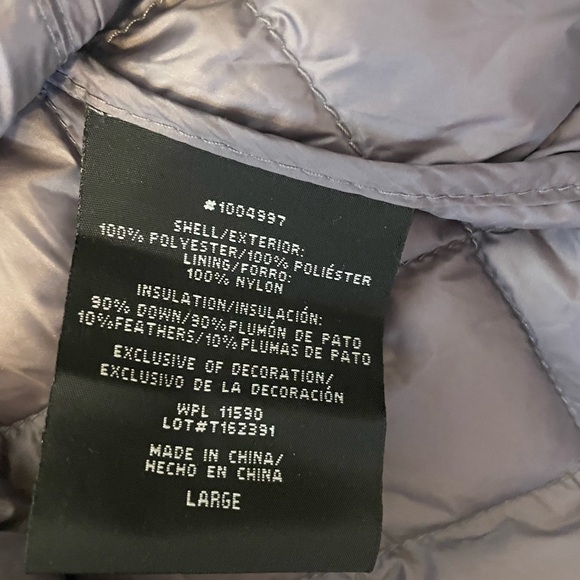 32 Degrees Heat Quilted Gray Jacket Size Large in Excellent Condition - Picture 5 of 8